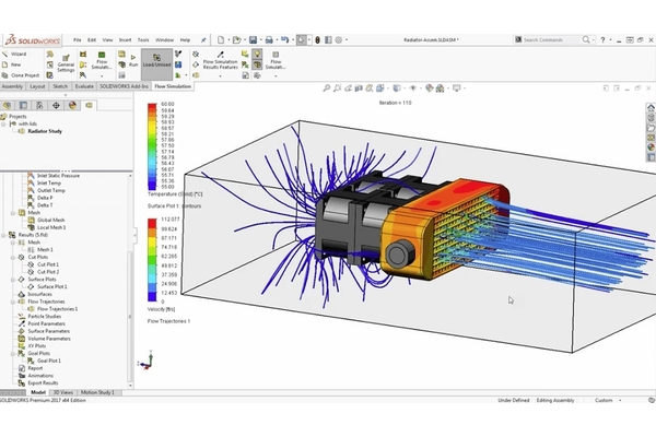 SOLIDWORKS Flow Simulation for heat, oil and gas